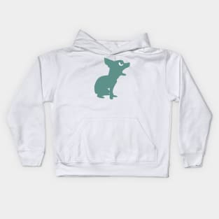 Angry Animals: Chihuahua (green) Kids Hoodie